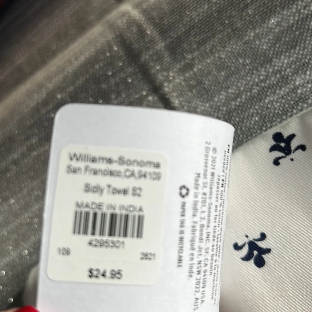 COPY - Williams Sonoma Sicily collection tea towels